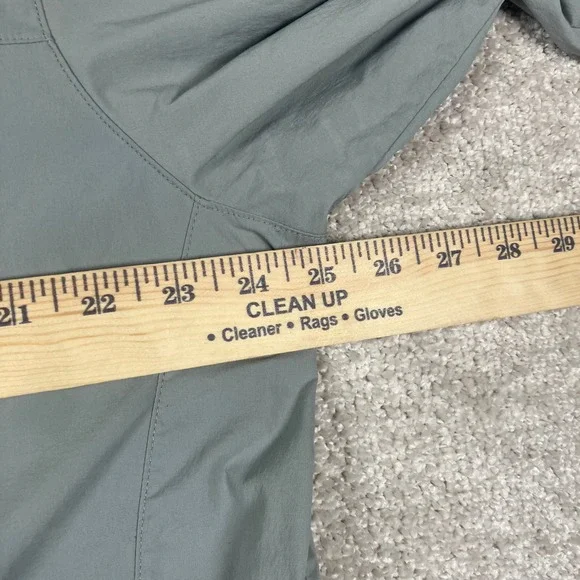 REI Co-op Men's XL Gray Sahara Stretch Hiking Fishing Shirt Zip Pocket Quick Dry - Picture 6 of 7